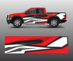 racing grafisch achtergrond vector voor vrachtwagen, oppakken en voertuig branding. vinyl en inpakken ontwerp vector