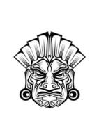 oude tribal masker vector