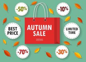 herfst uitverkoop banners vector