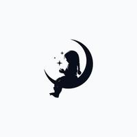 kind droom logo ontwerp vector