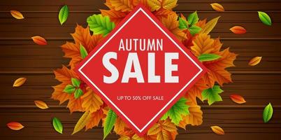 herfst uitverkoop banners vector