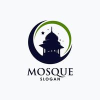 Islamitisch moskee logo sjabloon ontwerp vector