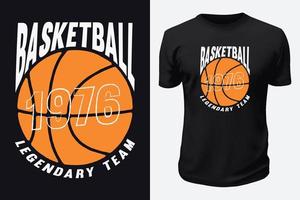 basketbal t overhemd ontwerp vector