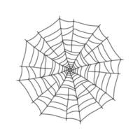 vector spin web icoon getrokken in een lijn Aan wit voor halloween.