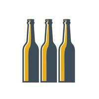 bier flessen retro vector