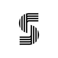 modern letter s monogram logo-ontwerp vector