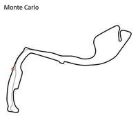 stroomkring de Monaco vector