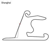 Shanghai Internationale stroomkring vector