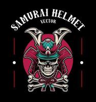 schedel samurai vector ontwerp