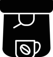 koffie machine glyph icoon vector