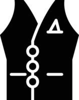 vest glyph icoon vector