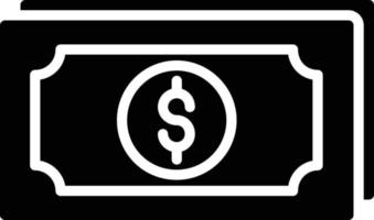 geld glyph icoon vector