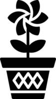 plant glyph icoon vector