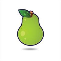 peer fruit icoon vector