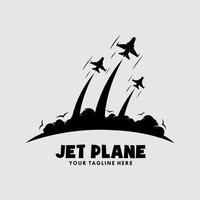 Jet vlak logo vector icoon illustratie