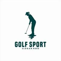 golf sport logo sjabloon ontwerp vector