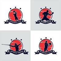 reeks van sport logo ontwerp vector