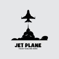 Jet vlak logo vector icoon illustratie