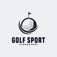 golf sport logo sjabloon ontwerp vector