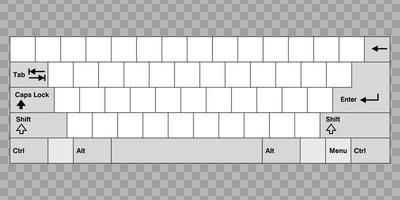 blanco computer toetsenbord vector