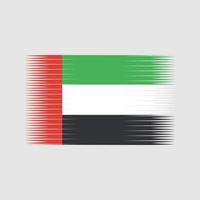 verenigde arabische emiraten vlag vector. nationale vlag vector