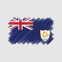 anguilla vlagborstel. nationale vlag vector