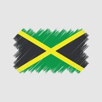 Jamaica vlag borstel. nationale vlag vector