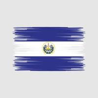 el salvador vlagborstel. nationale vlag vector