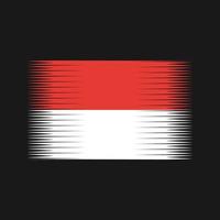 indonesië of monaco vlag vector. nationale vlag vector