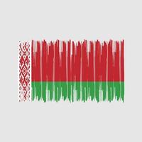Wit-Rusland vlag penseelstreken. nationale vlag vector