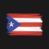 Puerto Rico vlag borstel vector. nationale vlag vector