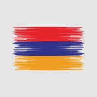 Armenië vlag borstel. nationale vlag vector