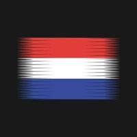 nederlandse vlag vector. nationale vlag vector