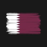 qatar vlag borstel vector. nationale vlag vector
