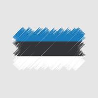 Estland vlag borstel. nationale vlag vector
