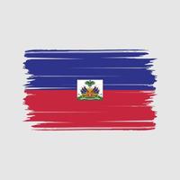 Haïti vlag borstel vector. nationale vlag vector