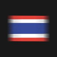 vlag van thailand. nationale vlag vector