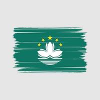 Macau vlag borstel vector. nationale vlag vector