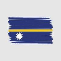 nauru vlag borstel vector. nationale vlag vector