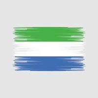 sierra leone vlagborstel. nationale vlag vector