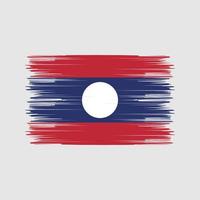 laos vlag borstel. nationale vlag vector