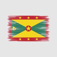 grenada vlag borstel. nationale vlag vector