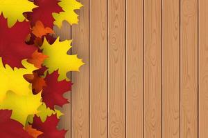 herfst vallend bladeren achtergrond vector