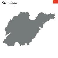 kaart provincie van China vector