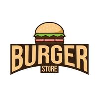 hamburger logo concept voor uw bedrijf vector