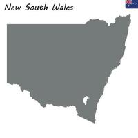 kaart van nieuw zuiden Wales is een staat van Australië vector