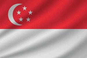 nationale vlag van singapore vector