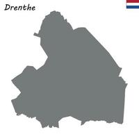 hoog kwaliteit kaart provincie van Nederland vector