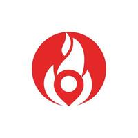brand pin vector logo ontwerp sjabloon. brand plaats logo ontwerp concept.
