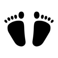 menselijk voet stappen . vector illustratie